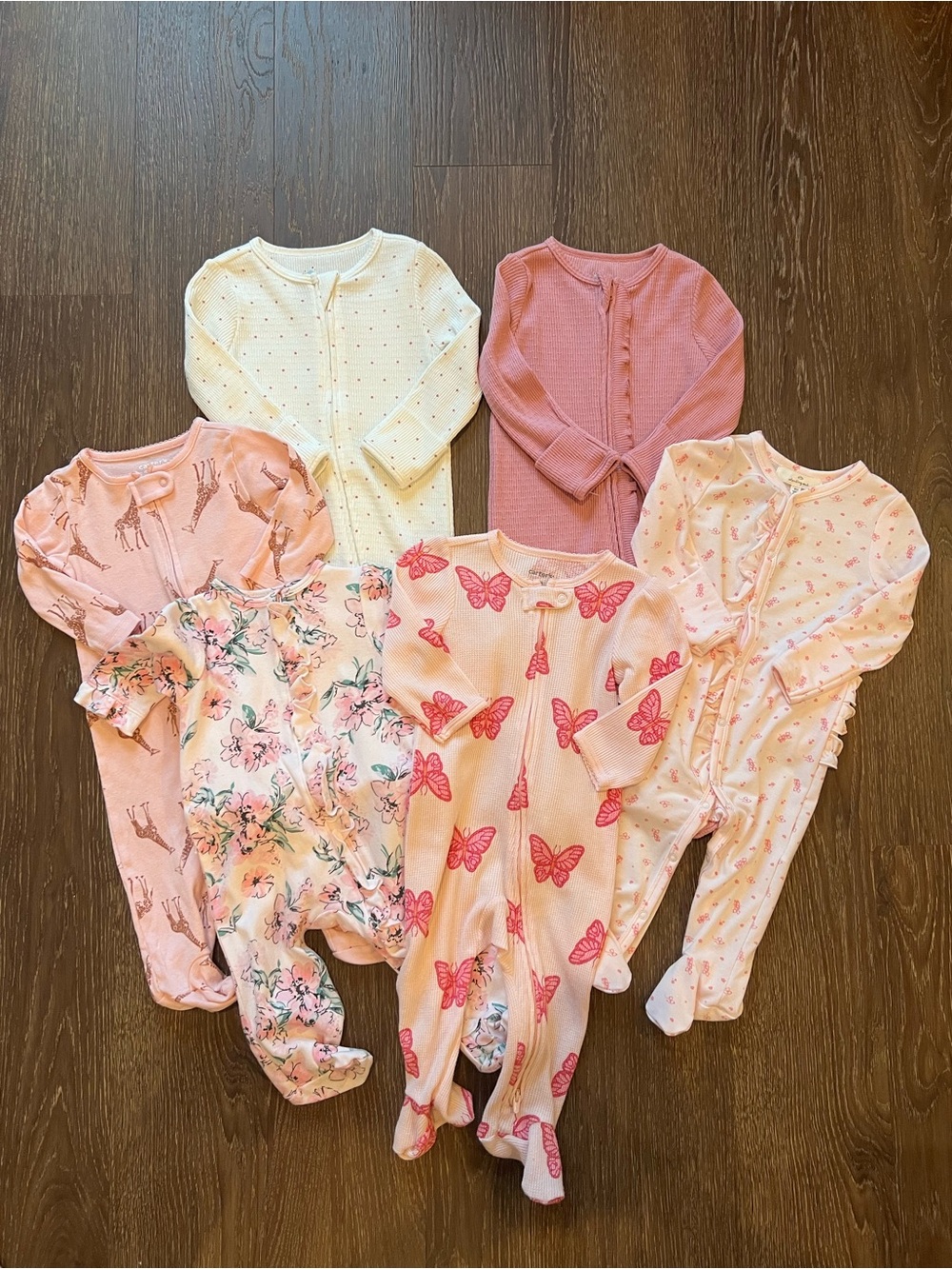 Baby Girl One-Piece Sleepers Bundle